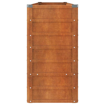 vidaXL Lit surélevé de jardin rouillé 320x40x77 cm acier corten