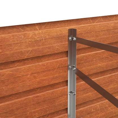 vidaXL Lit surélevé de jardin rouillé 320x40x77 cm acier corten