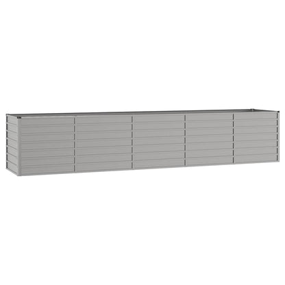 vidaXL Lit surélevé de jardin rouillé 400x80x77 cm acier corten