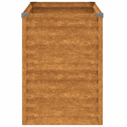vidaXL Lit surélevé de jardin 100x50x69 cm acier corten