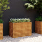 vidaXL Lit surélevé de jardin 100x50x69 cm acier corten