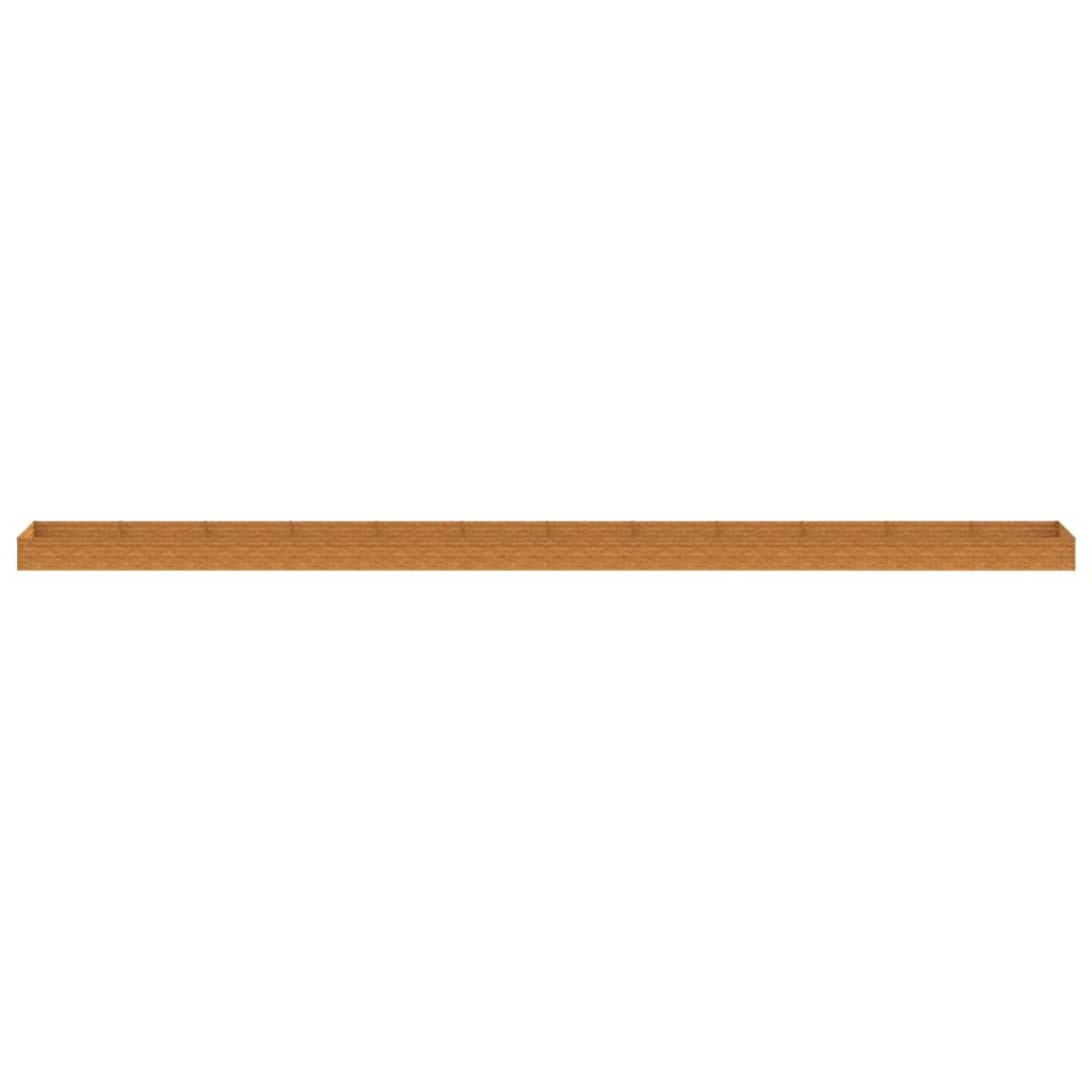 vidaXL Lit surélevé de jardin 1150x100x36 cm acier corten
