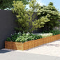 vidaXL Lit surélevé de jardin 1150x100x36 cm acier corten