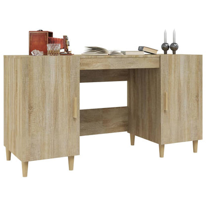 vidaXL Bureau Chêne sonoma 140x50x75 cm Bois d'ingénierie