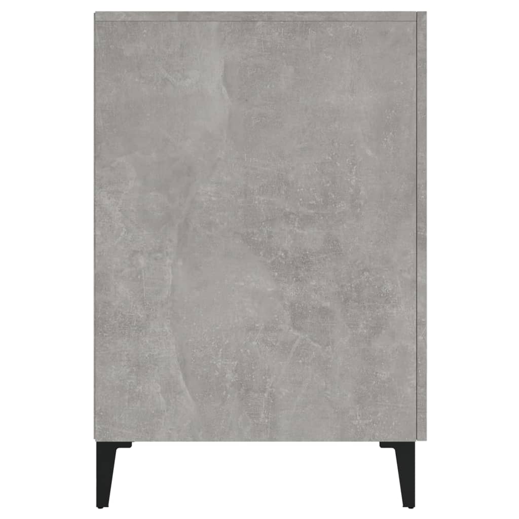 vidaXL Bureau Gris béton 140x50x75 cm Bois d'ingénierie