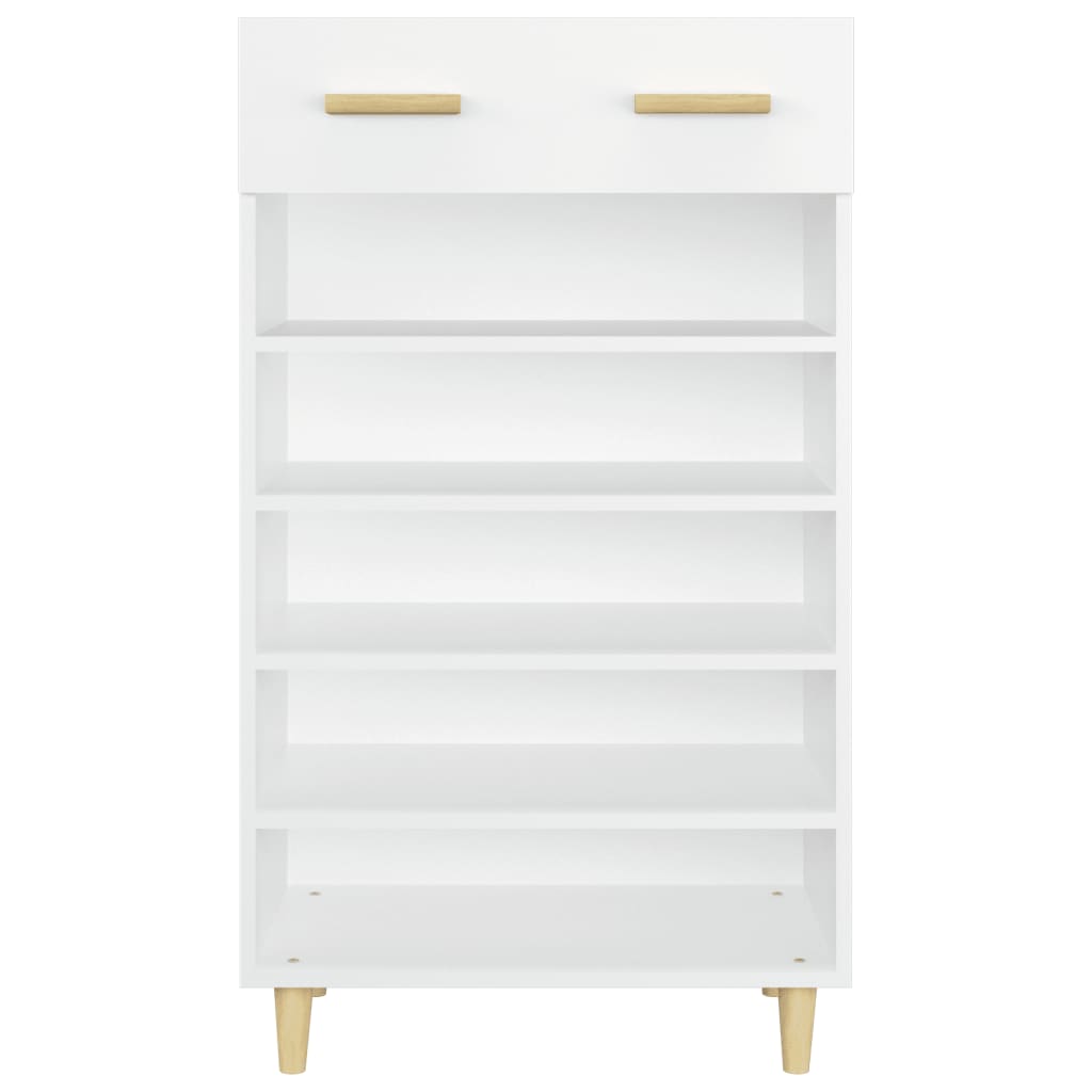 vidaXL Armoire à chaussures Blanc 60x35x105 cm Bois d'ingénierie