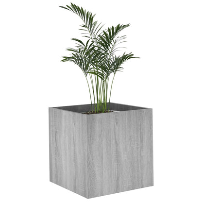 vidaXL Jardinière Sonoma gris 40x40x40 cm Bois d'ingénierie