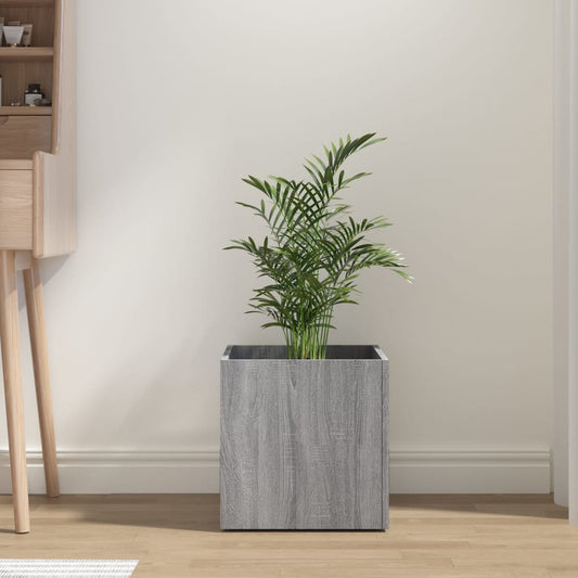 vidaXL Jardinière Sonoma gris 40x40x40 cm Bois d'ingénierie