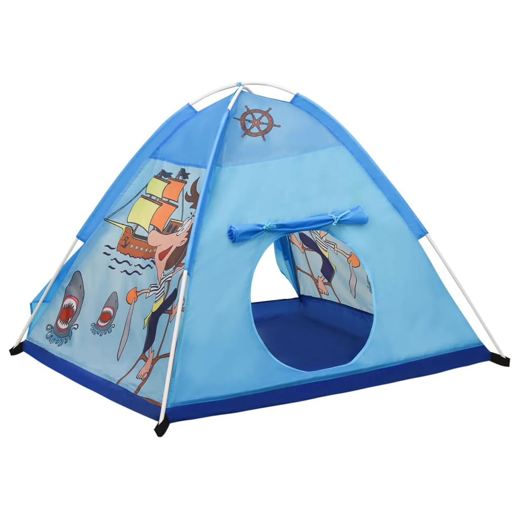 vidaXL Tente de jeu pour enfants Bleu 120x120x90 cm