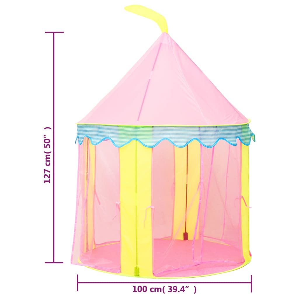 vidaXL Tente de jeu pour enfants Rose 100x100x127 cm