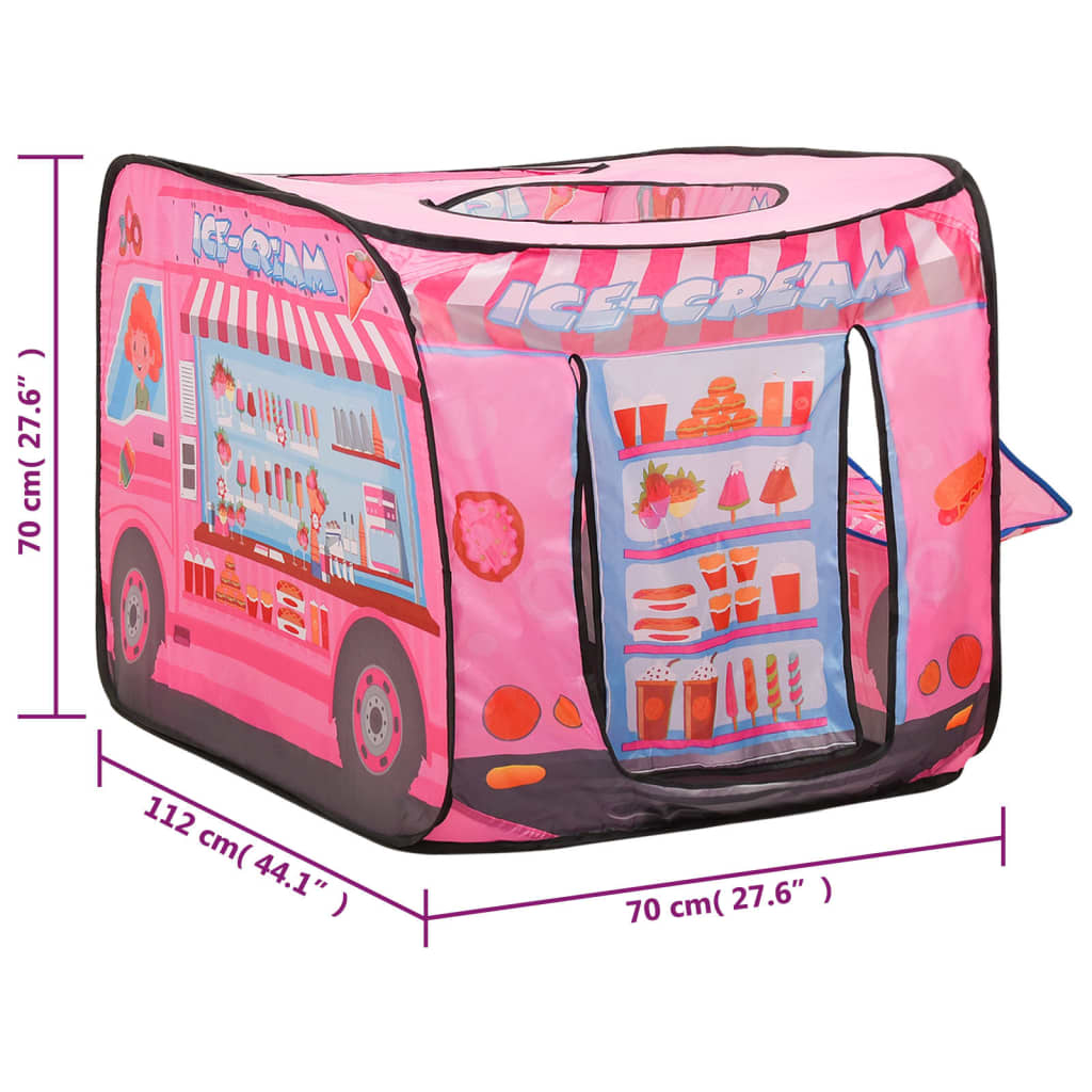 vidaXL Tente de jeu pour enfants Rose 70x112x70 cm