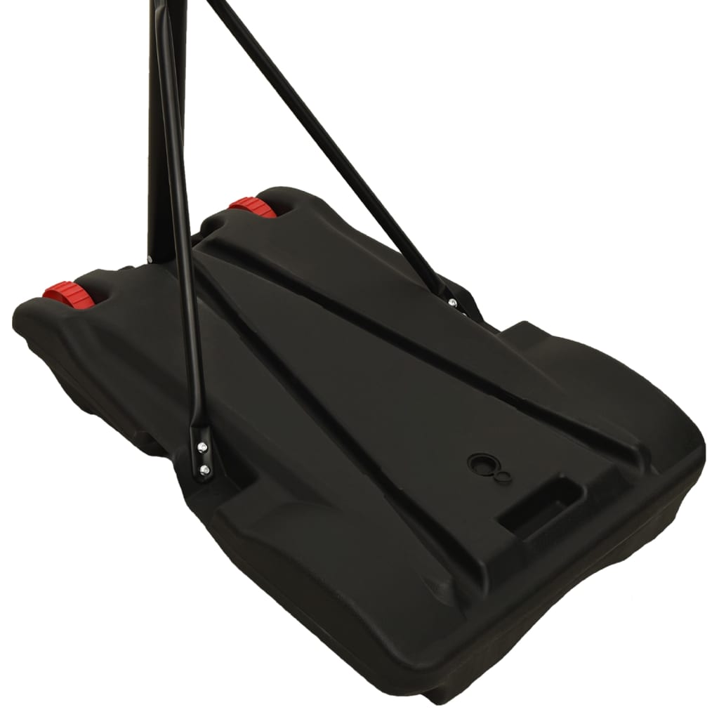 vidaXL Support de basket-ball Noir 216-250 cm Polyéthylène