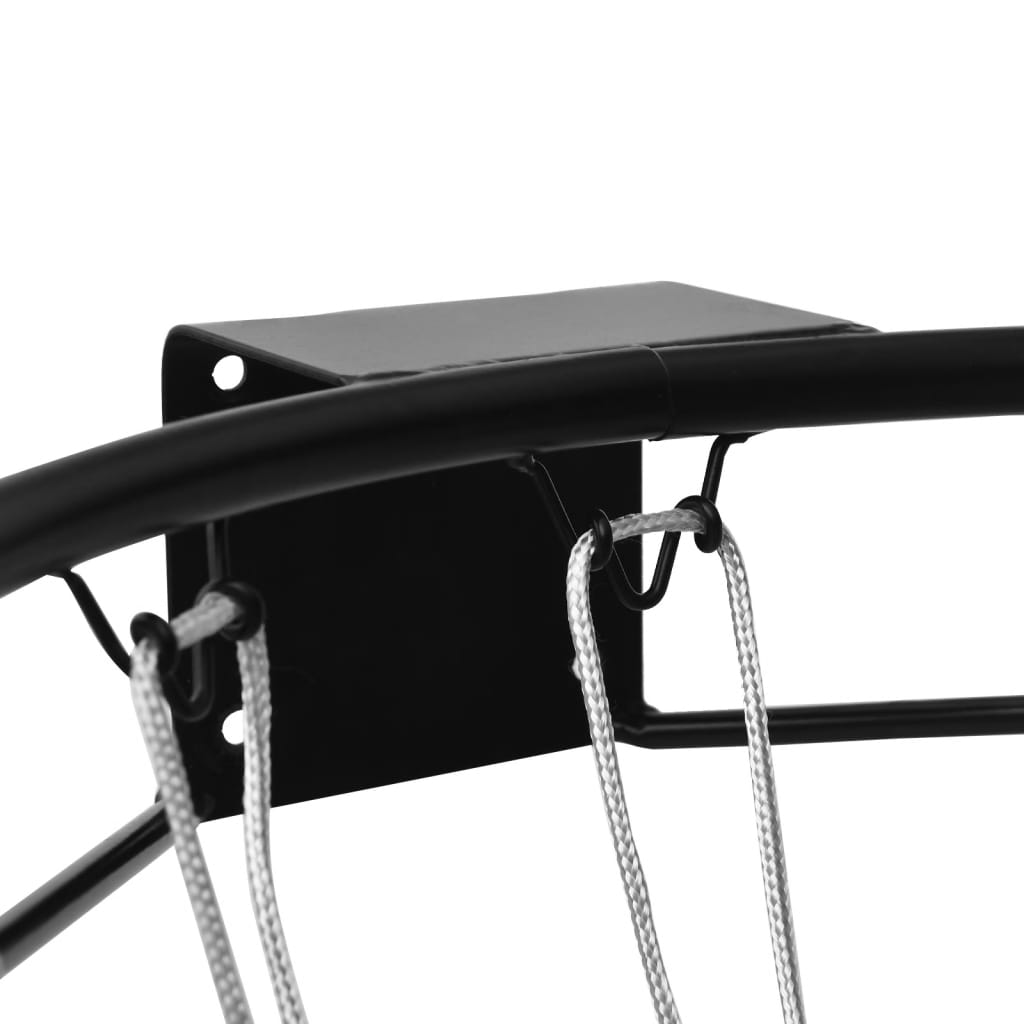 vidaXL Cerceau de basket Noir 45 cm Acier