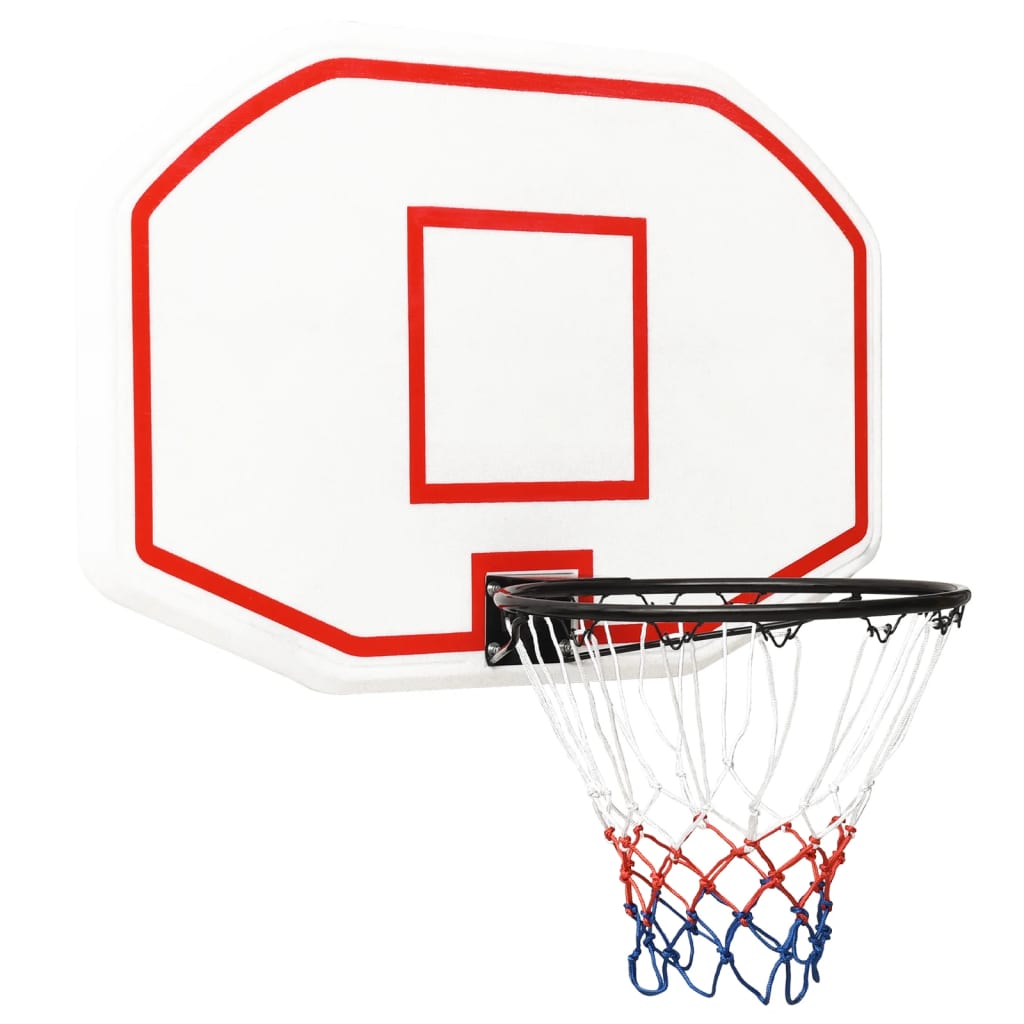vidaXL Panneau de basket-ball Blanc 109x71x3 cm Polyéthylène