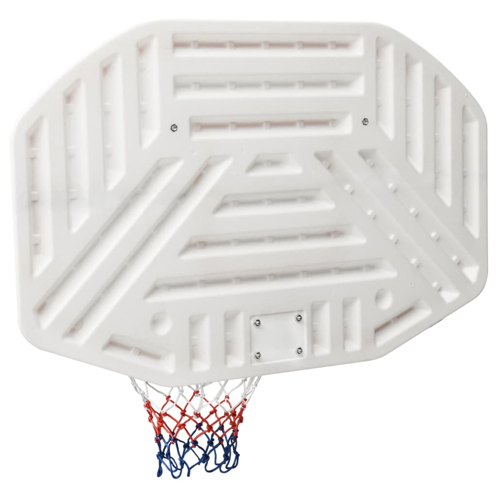 vidaXL Panneau de basket-ball Blanc 109x71x3 cm Polyéthylène