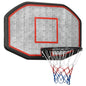 vidaXL Panneau de basket-ball Noir 109x71x3 cm Polyéthylène