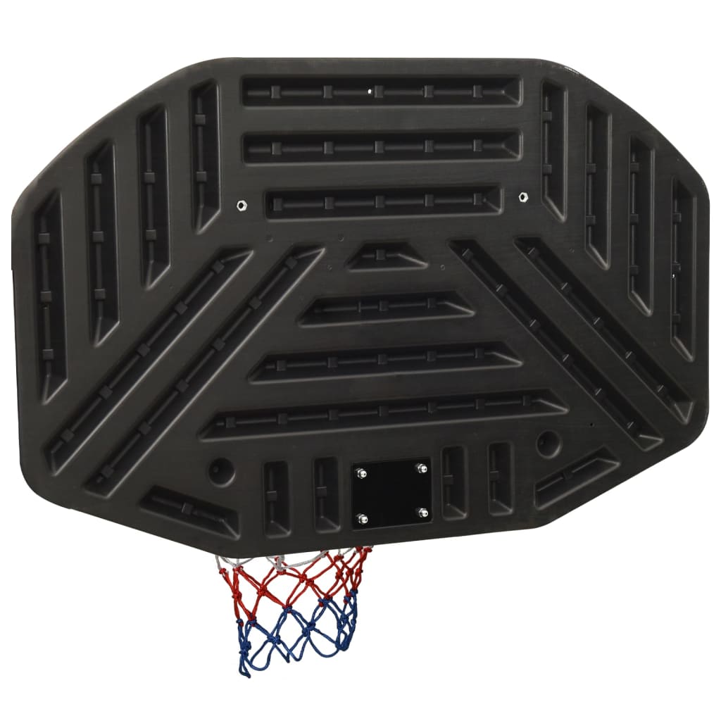 vidaXL Panneau de basket-ball Noir 109x71x3 cm Polyéthylène