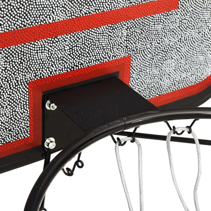 vidaXL Panneau de basket-ball Noir 109x71x3 cm Polyéthylène