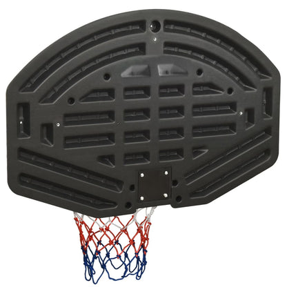 vidaXL Panneau de basket-ball Noir 90x60x2 cm Polyéthylène