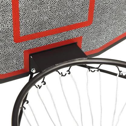 vidaXL Panneau de basket-ball Noir 71x45x2 cm Polyéthylène