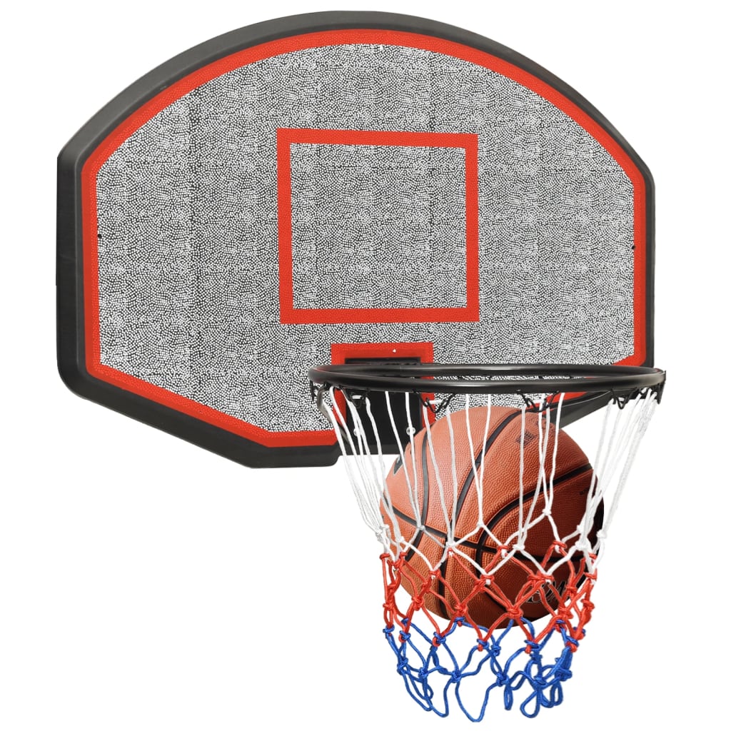 vidaXL Panneau de basket-ball Noir 71x45x2 cm Polyéthylène