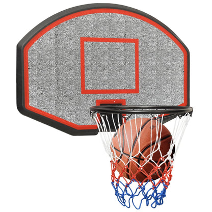 vidaXL Panneau de basket-ball Noir 71x45x2 cm Polyéthylène