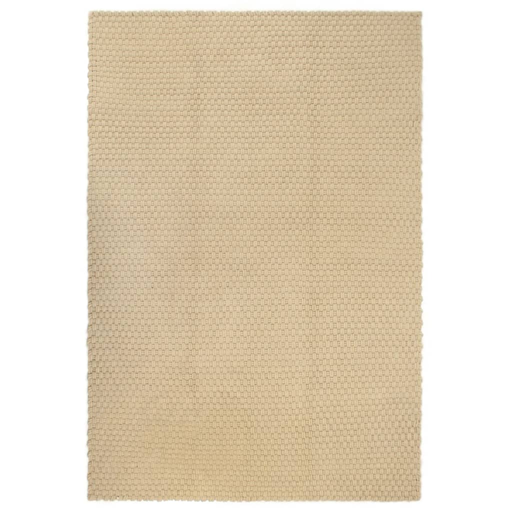 vidaXL Tapis rectangulaire Naturel 160x230 cm Coton