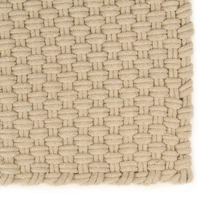 vidaXL Tapis rectangulaire Naturel 160x230 cm Coton