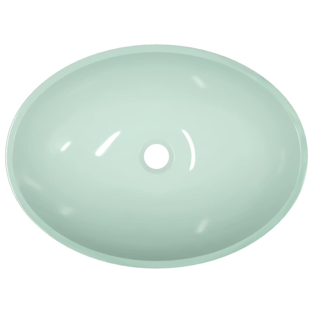 vidaXL Lavabo Verre 50x37x14 cm Blanc