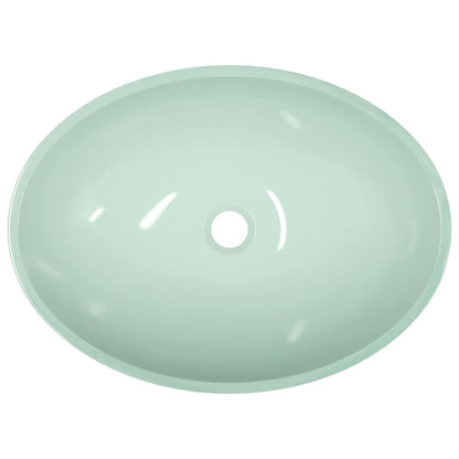 vidaXL Lavabo Verre 50x37x14 cm Blanc