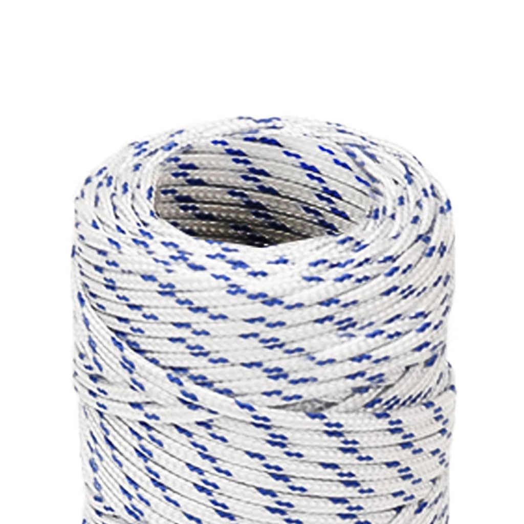 vidaXL Corde de bateau Blanc 2 mm 500 m Polypropylène