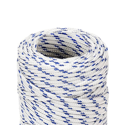 vidaXL Corde de bateau Blanc 2 mm 500 m Polypropylène