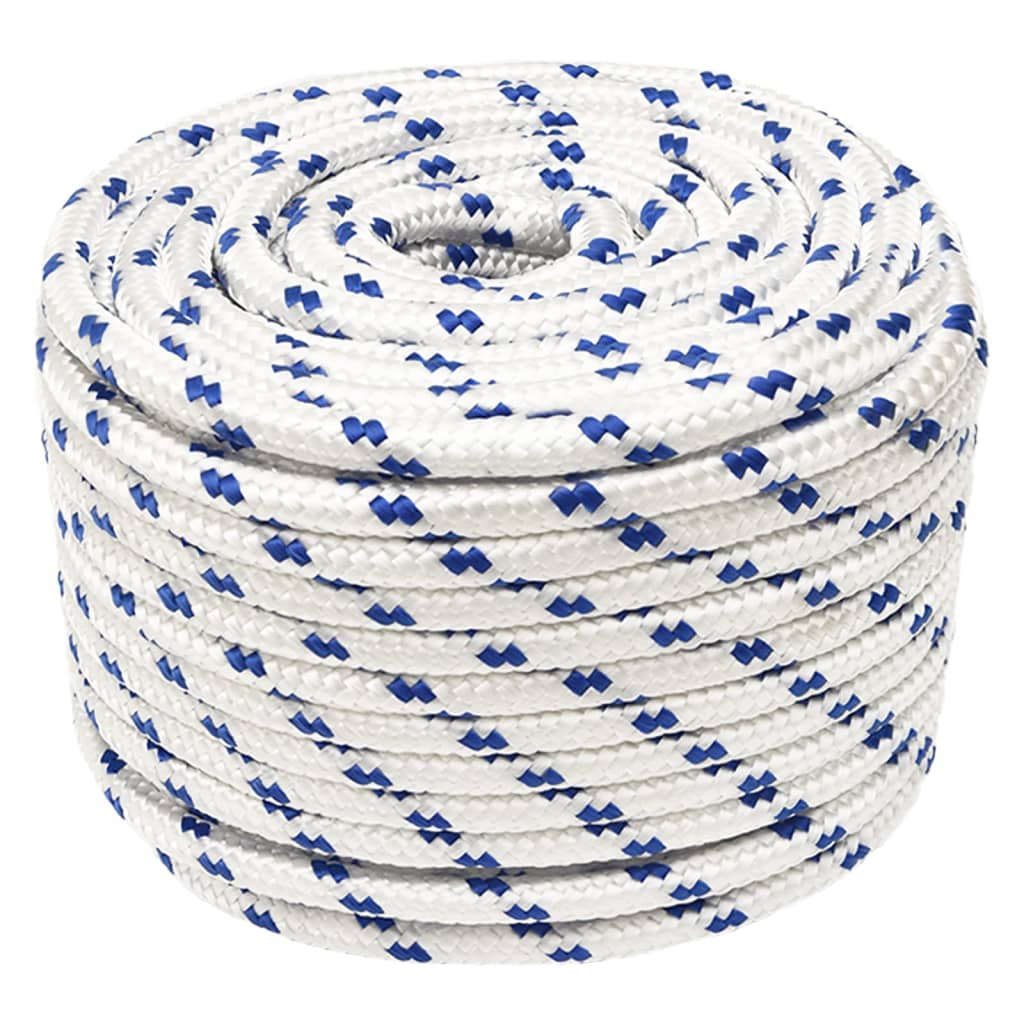 vidaXL Corde de bateau Blanc 14 mm 25 m Polypropylène