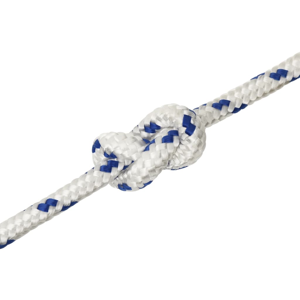 vidaXL Corde de bateau Blanc 14 mm 100 m Polypropylène