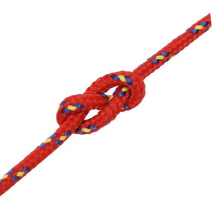 vidaXL Corde de bateau Rouge 4 mm 25 m Polypropylène
