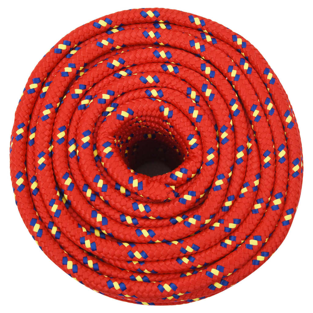 vidaXL Corde de bateau Rouge 12 mm 100 m Polypropylène
