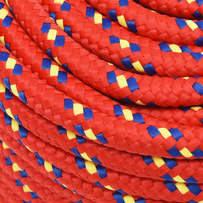 vidaXL Corde de bateau Rouge 12 mm 100 m Polypropylène