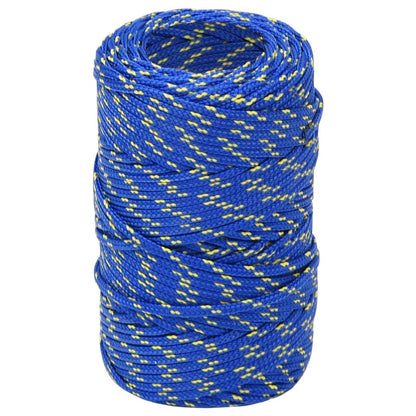 vidaXL Corde de bateau Bleu 2 mm 25 m Polypropylène