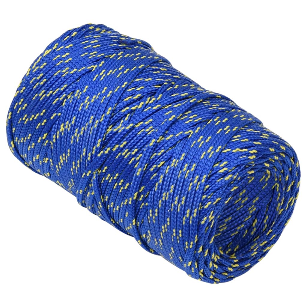 vidaXL Corde de bateau Bleu 2 mm 250 m Polypropylène