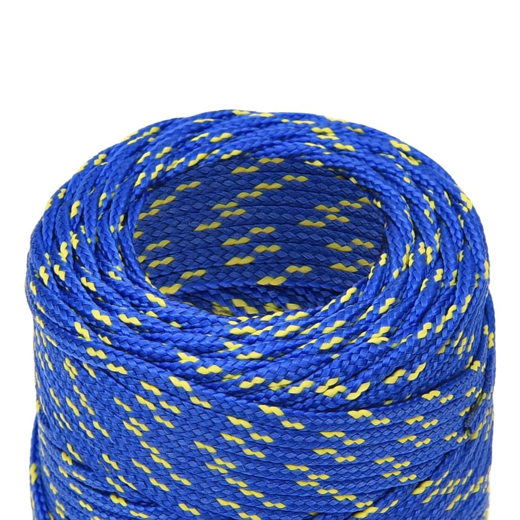 vidaXL Corde de bateau Bleu 2 mm 500 m Polypropylène