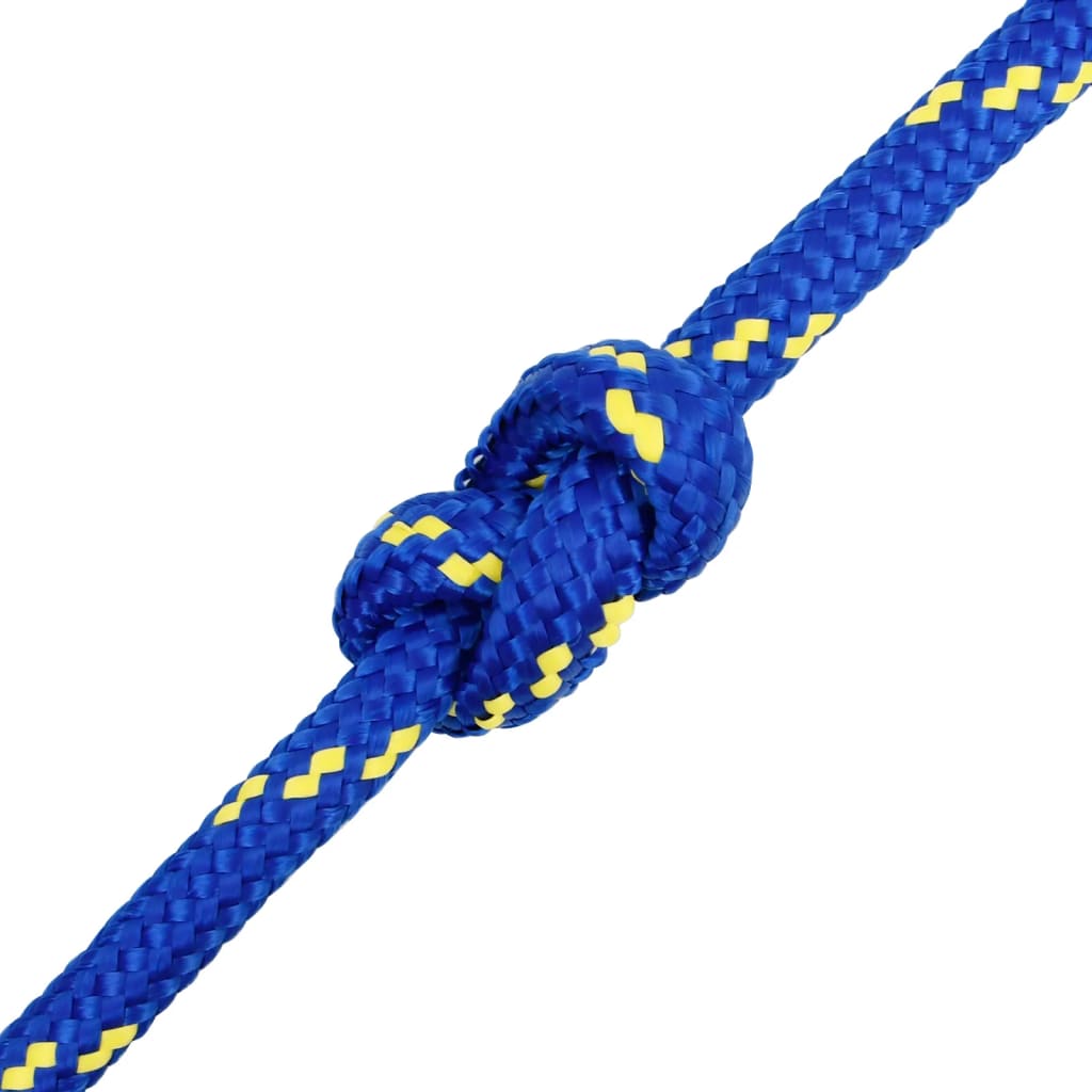 vidaXL Corde de bateau Bleu 18 mm 100 m Polypropylène