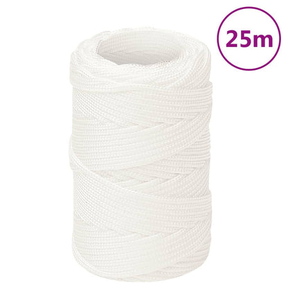 vidaXL Corde de bateau Blanc complet 2 mm 25 m Polypropylène