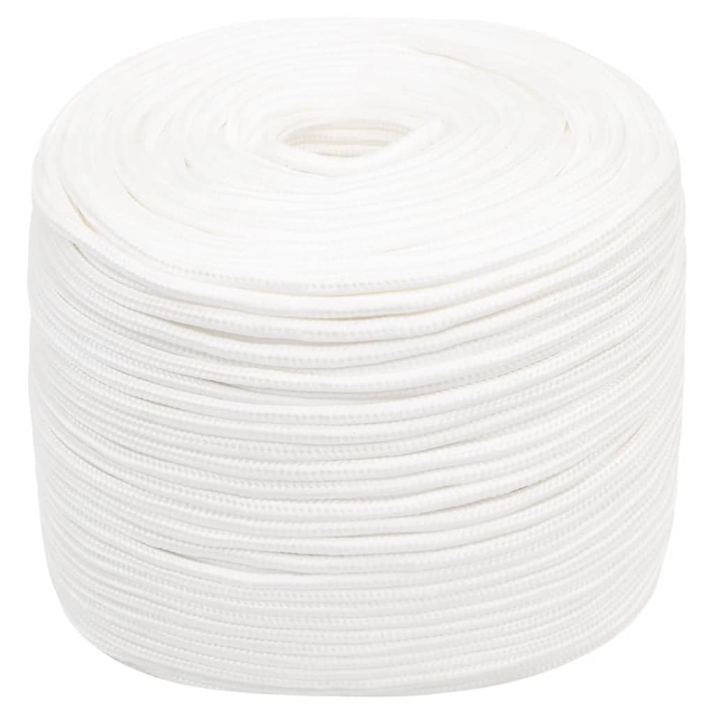 vidaXL Corde de bateau Blanc complet 8 mm 25 m Polypropylène