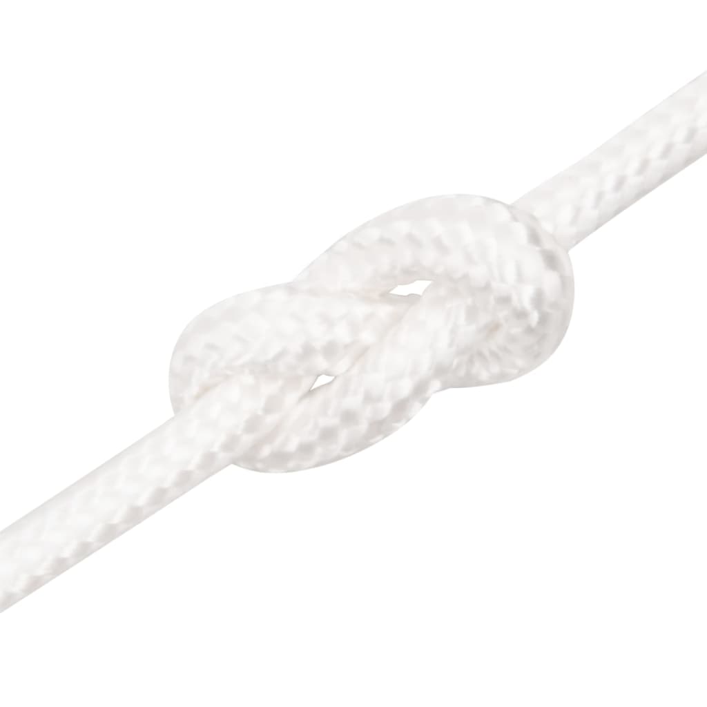 vidaXL Corde de bateau Blanc complet 8 mm 100 m Polypropylène