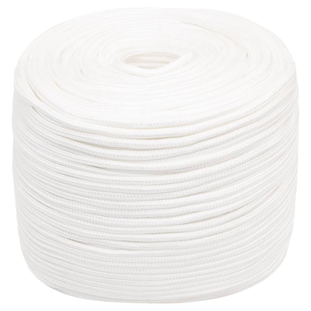 vidaXL Corde de bateau Blanc complet 10 mm 500 m Polypropylène