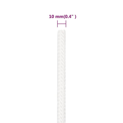 vidaXL Corde de bateau Blanc complet 10 mm 500 m Polypropylène