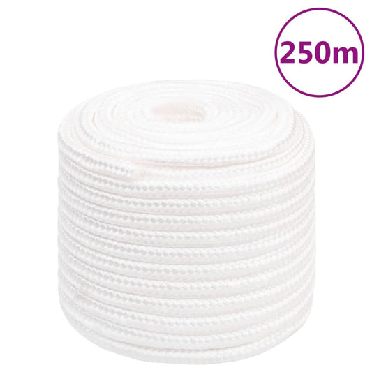 vidaXL Corde de bateau Blanc complet 16 mm 250 m Polypropylène