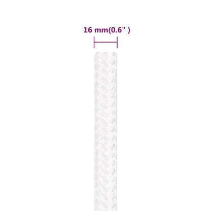 vidaXL Corde de bateau Blanc complet 16 mm 250 m Polypropylène