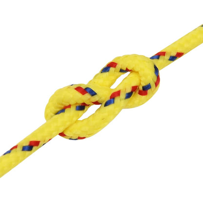 vidaXL Corde de bateau Jaune 2 mm 50 m Polypropylène