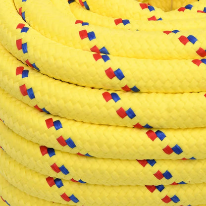 vidaXL Corde de bateau Jaune 20 mm 100 m Polypropylène